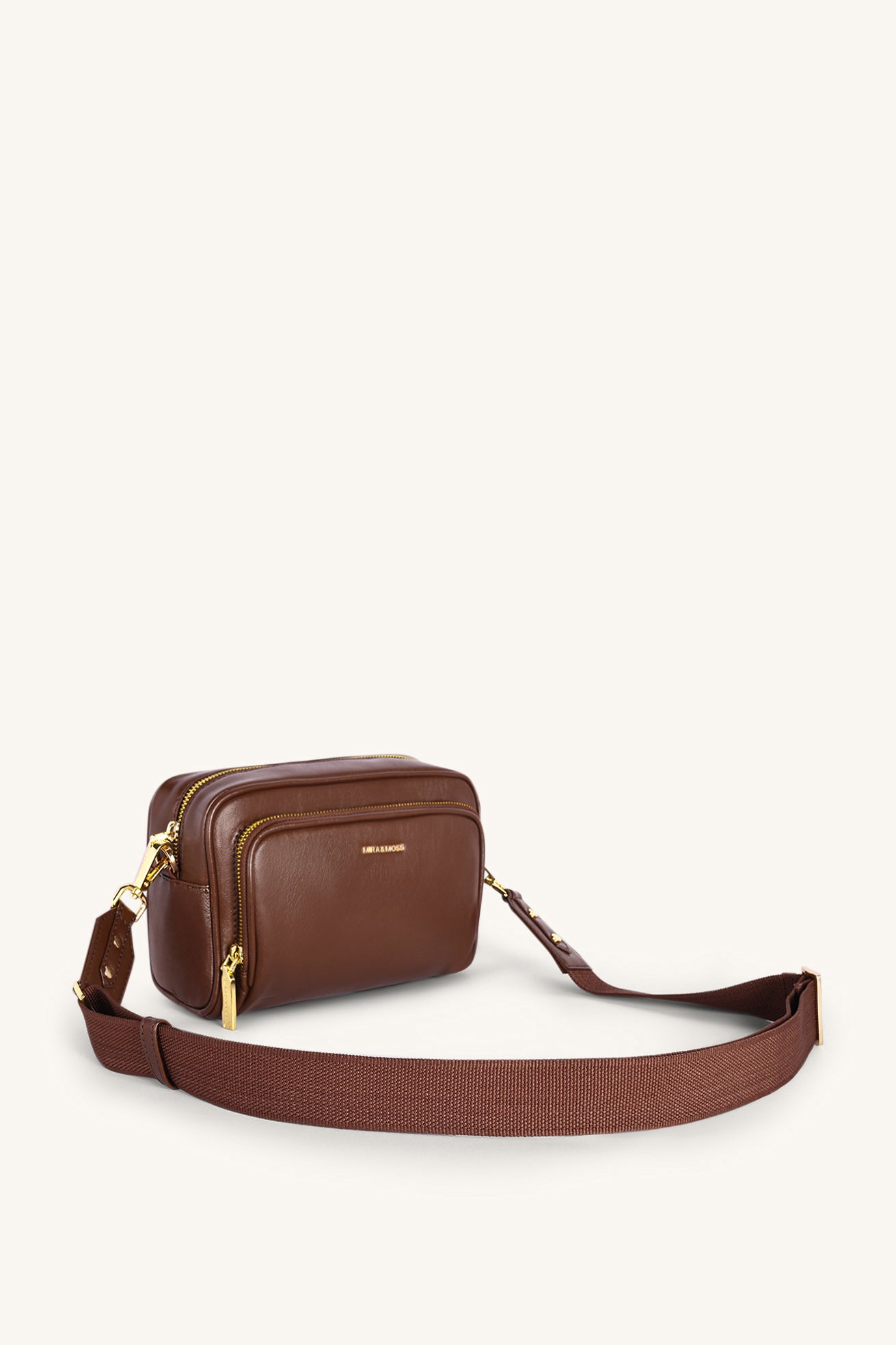 Lucienne Crossbody Bag - Shiny Chocolate Brown