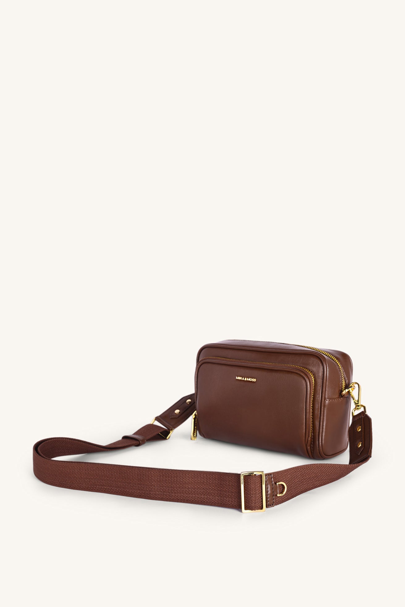 Lucienne Crossbody Bag - Shiny Chocolate Brown