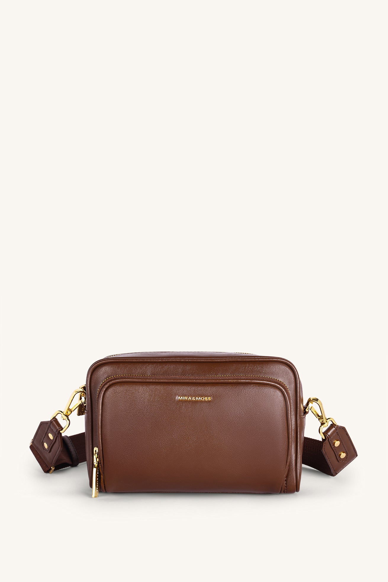 Lucienne Crossbody Bag - Shiny Chocolate Brown