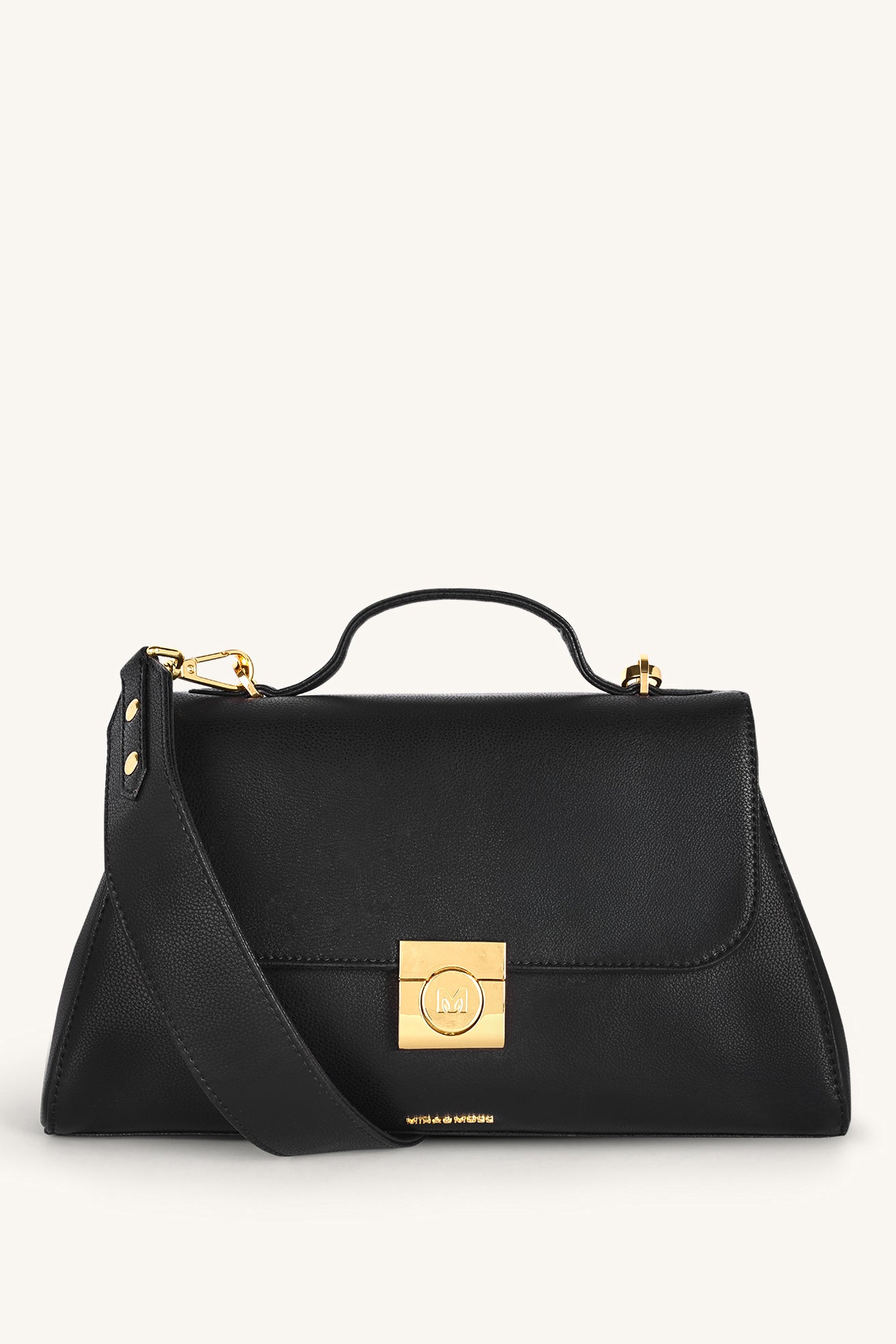 Vivienne Classic Crossbody Bag - Black