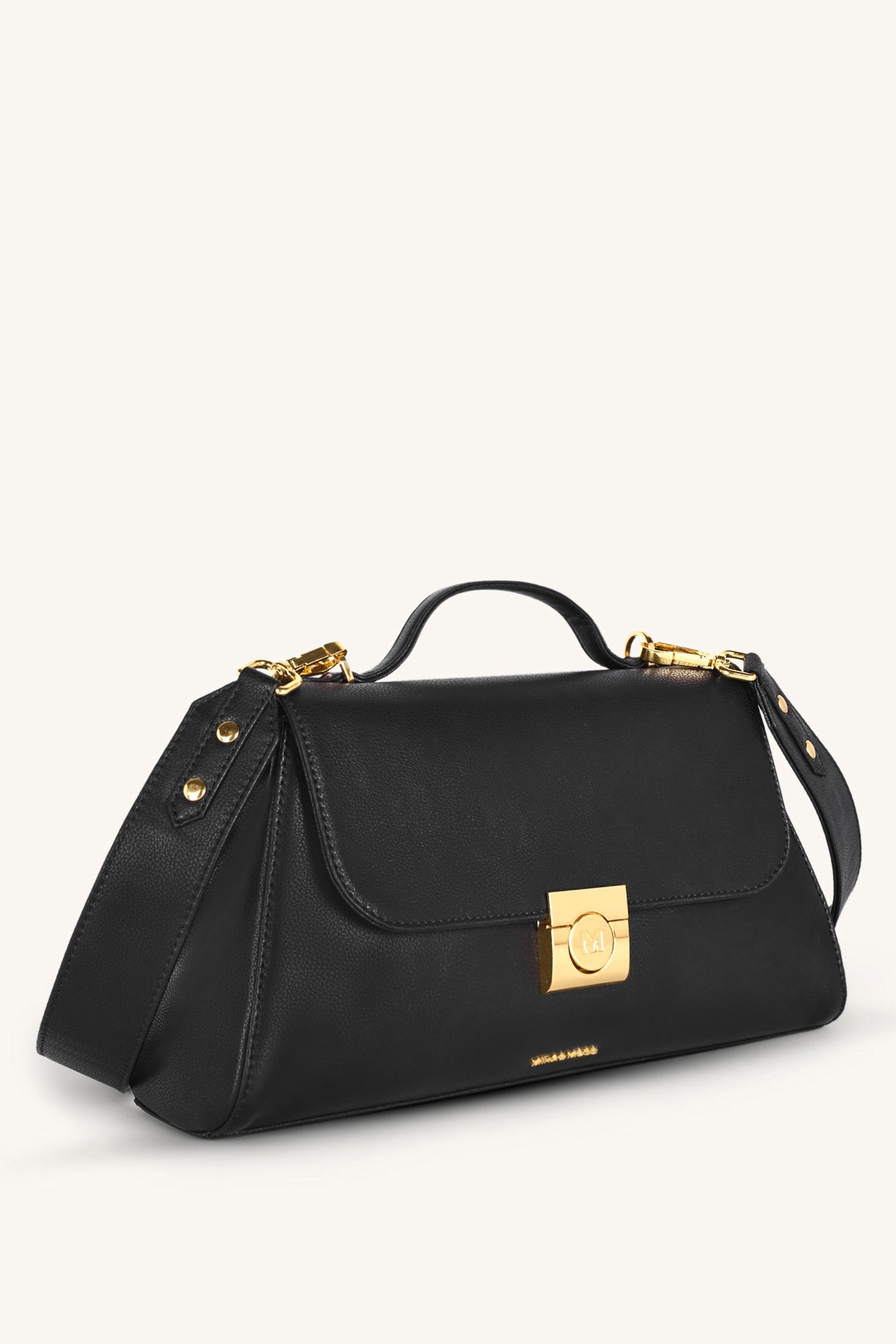 Vivienne Classic Crossbody Bag - Black