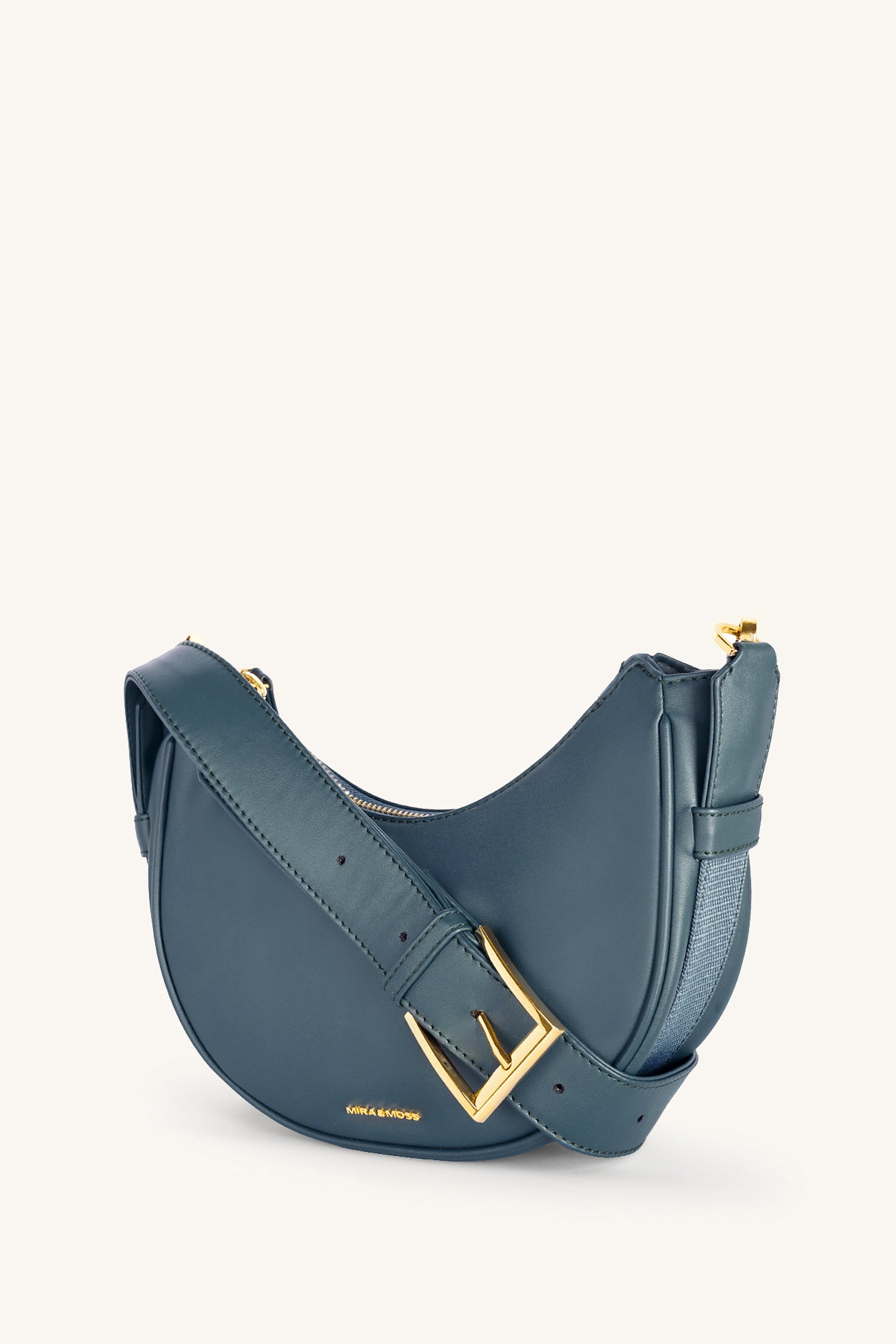 Sabine Crescent Crossbody Bag - Pine Teal