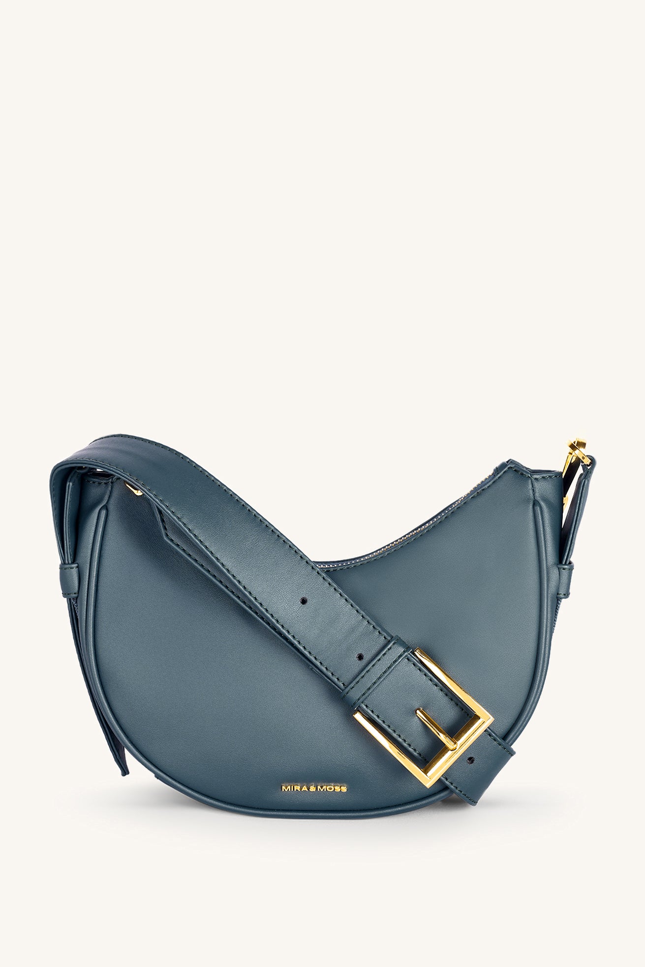 Sabine Crescent Crossbody Bag - Pine Teal