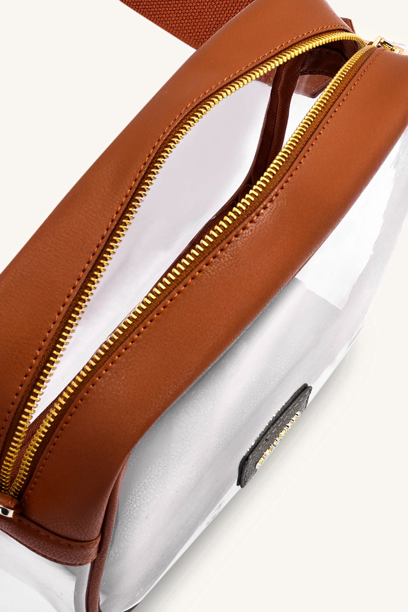 Cleo Clear Bag - Tan