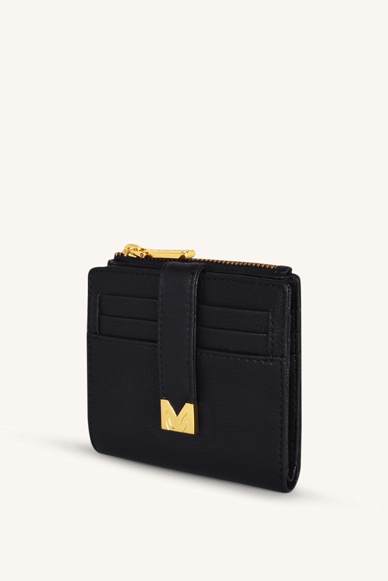 Regina Compact Wallet - Black