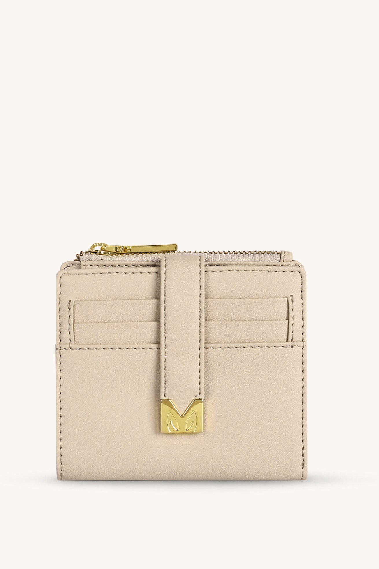 Regina Compact Wallet - Light Taupe