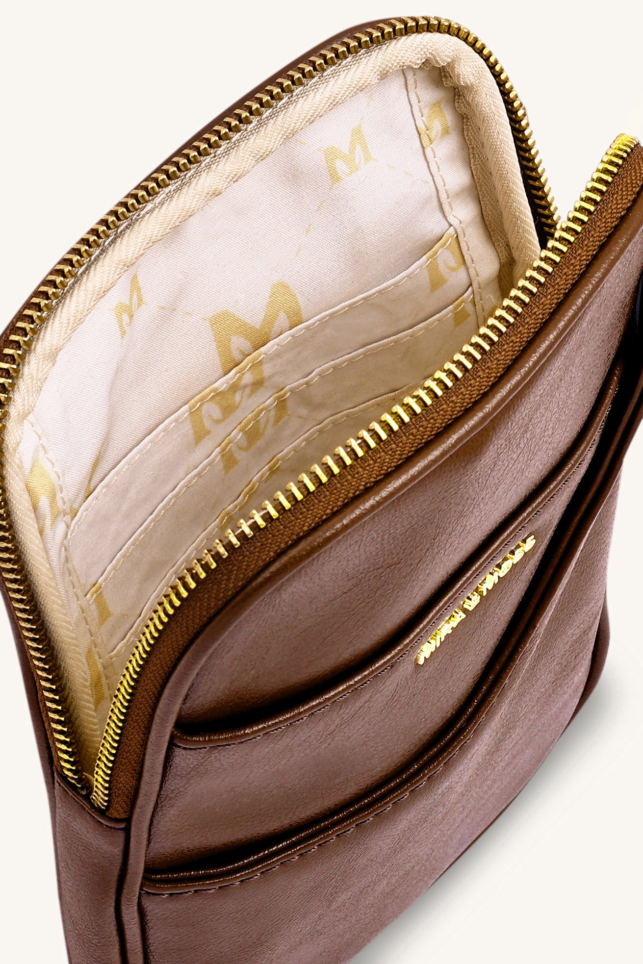 Iris Mini-Crossbody Bag - Shiny Chocolate Brown