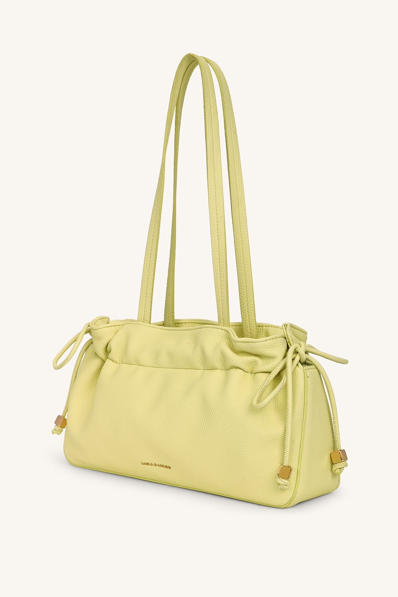 Solene Drawstring Shoulder Bag - Pearl