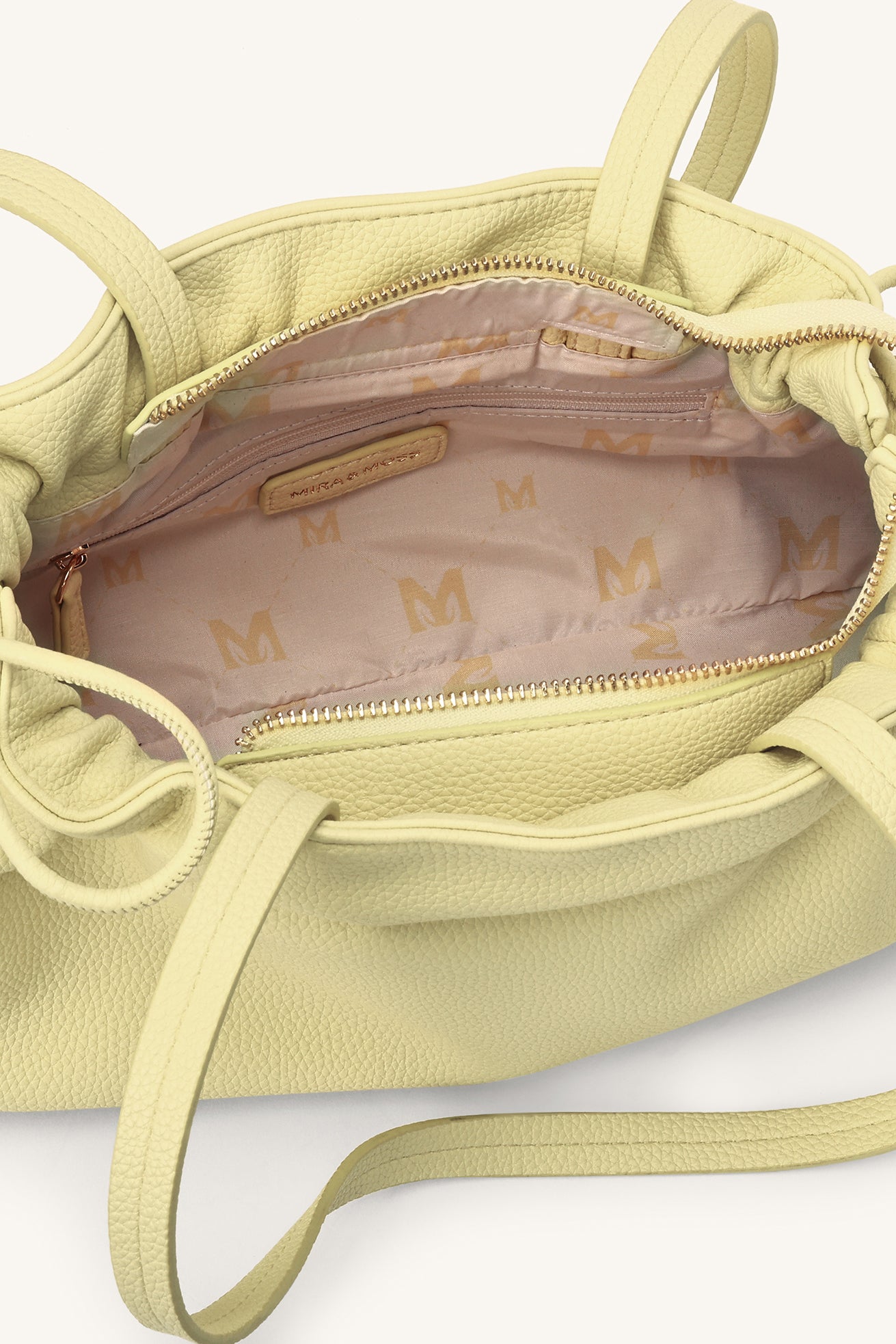 Solene Drawstring Shoulder Bag - Pearl