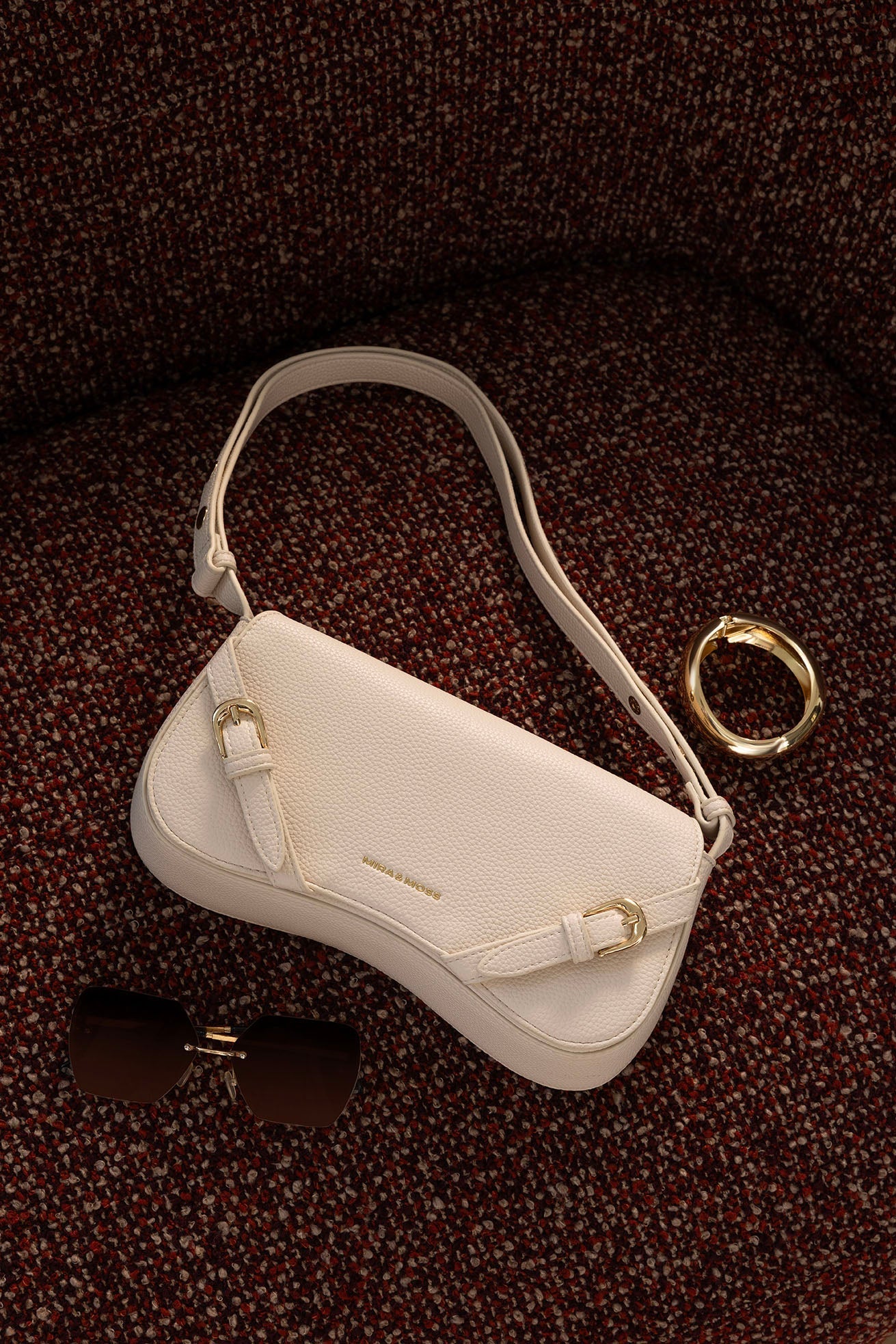 Clara Shoulder Bag - Opal White