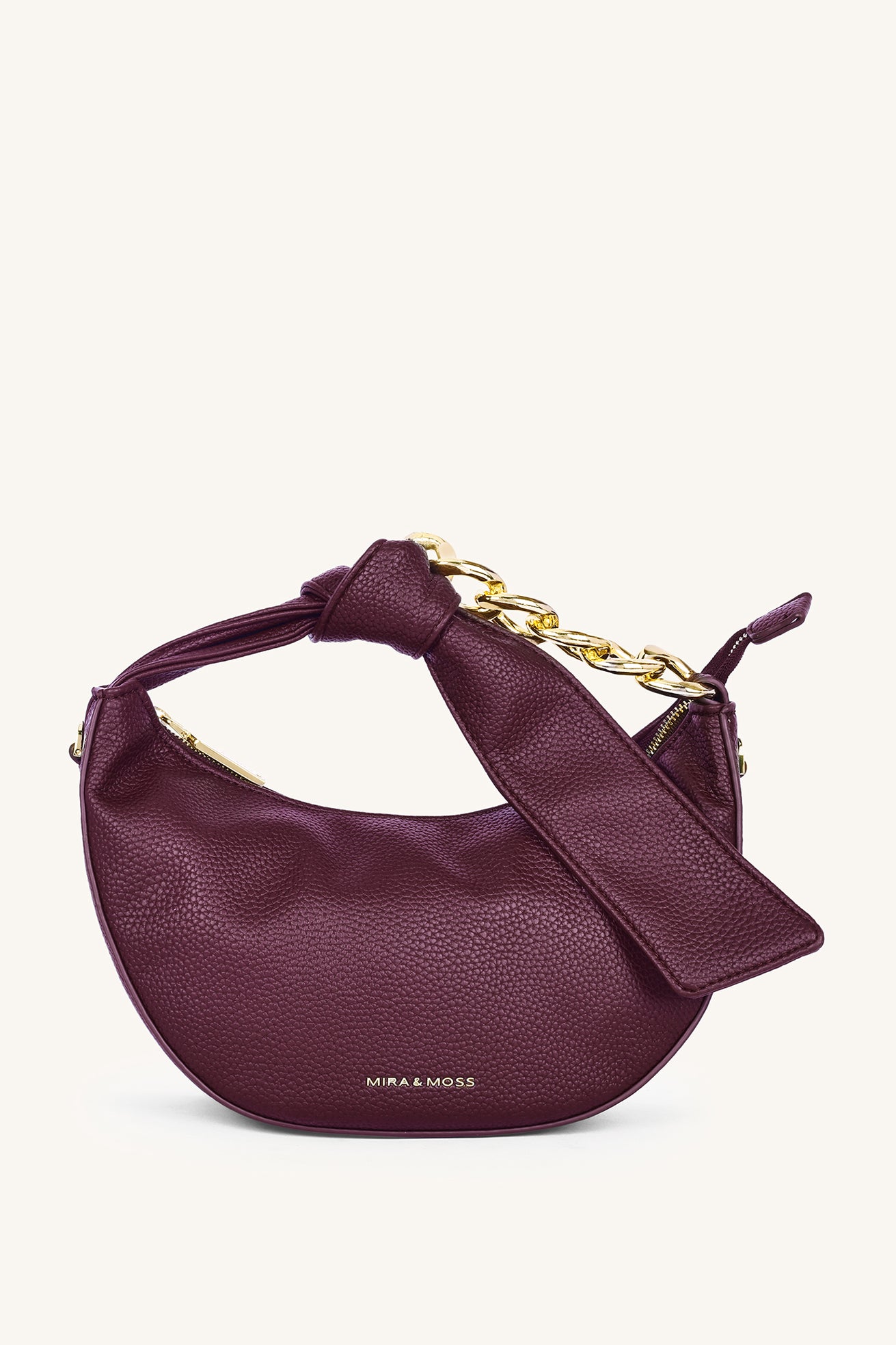 Valentina Chain Shoulder Bag - Garnet