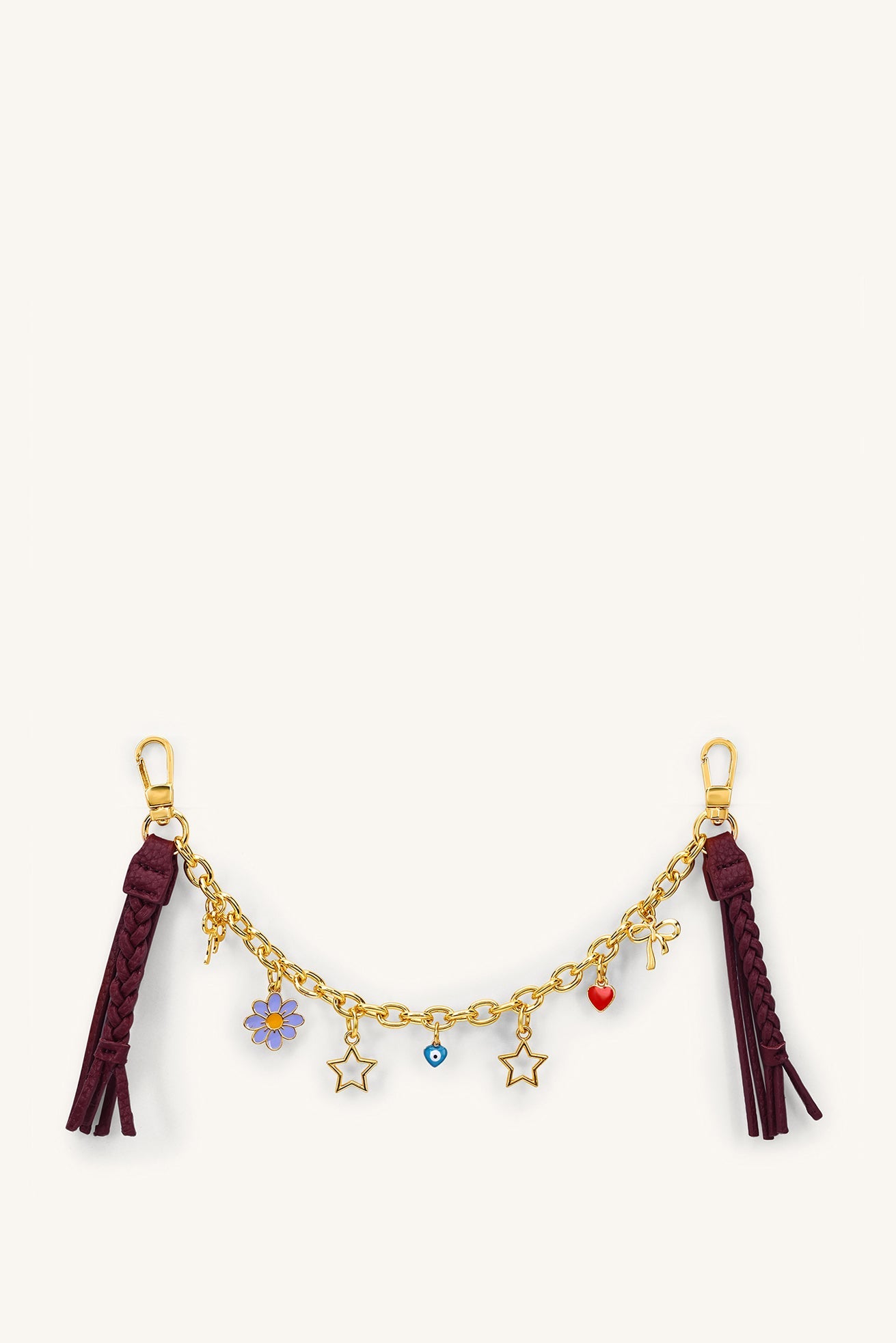 Celeste Charm Chain - Plum Brown