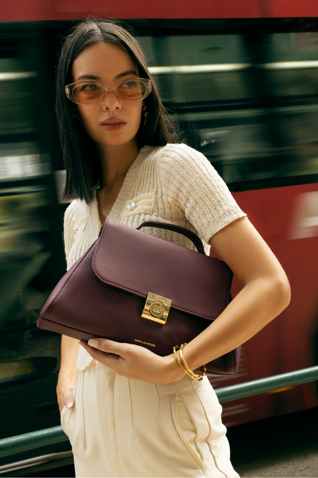 Beverly Crossbody Bag - Plum