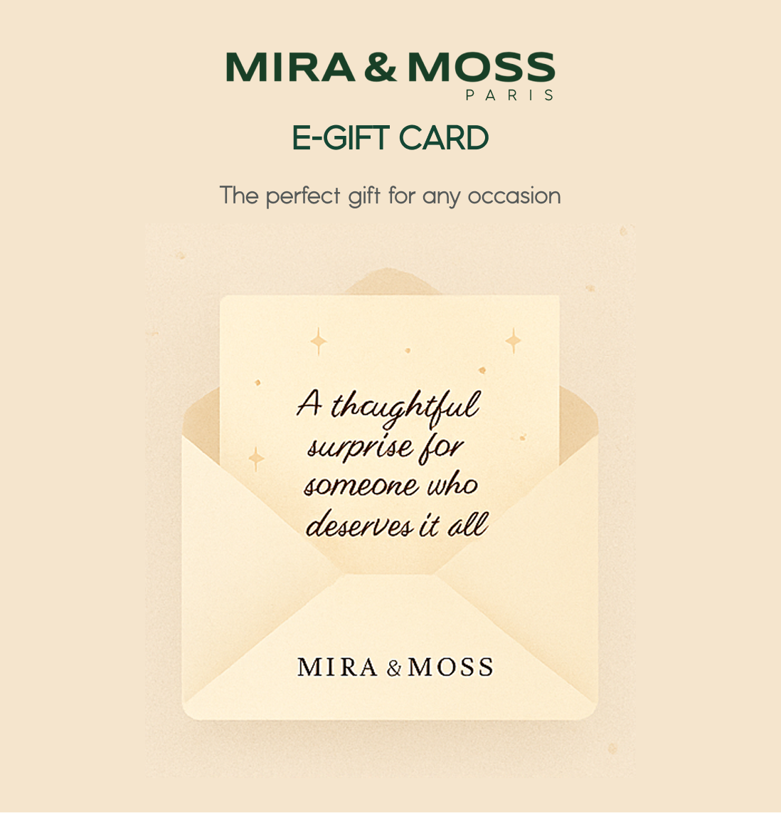 MIRA & MOSS E-GIFT CARD