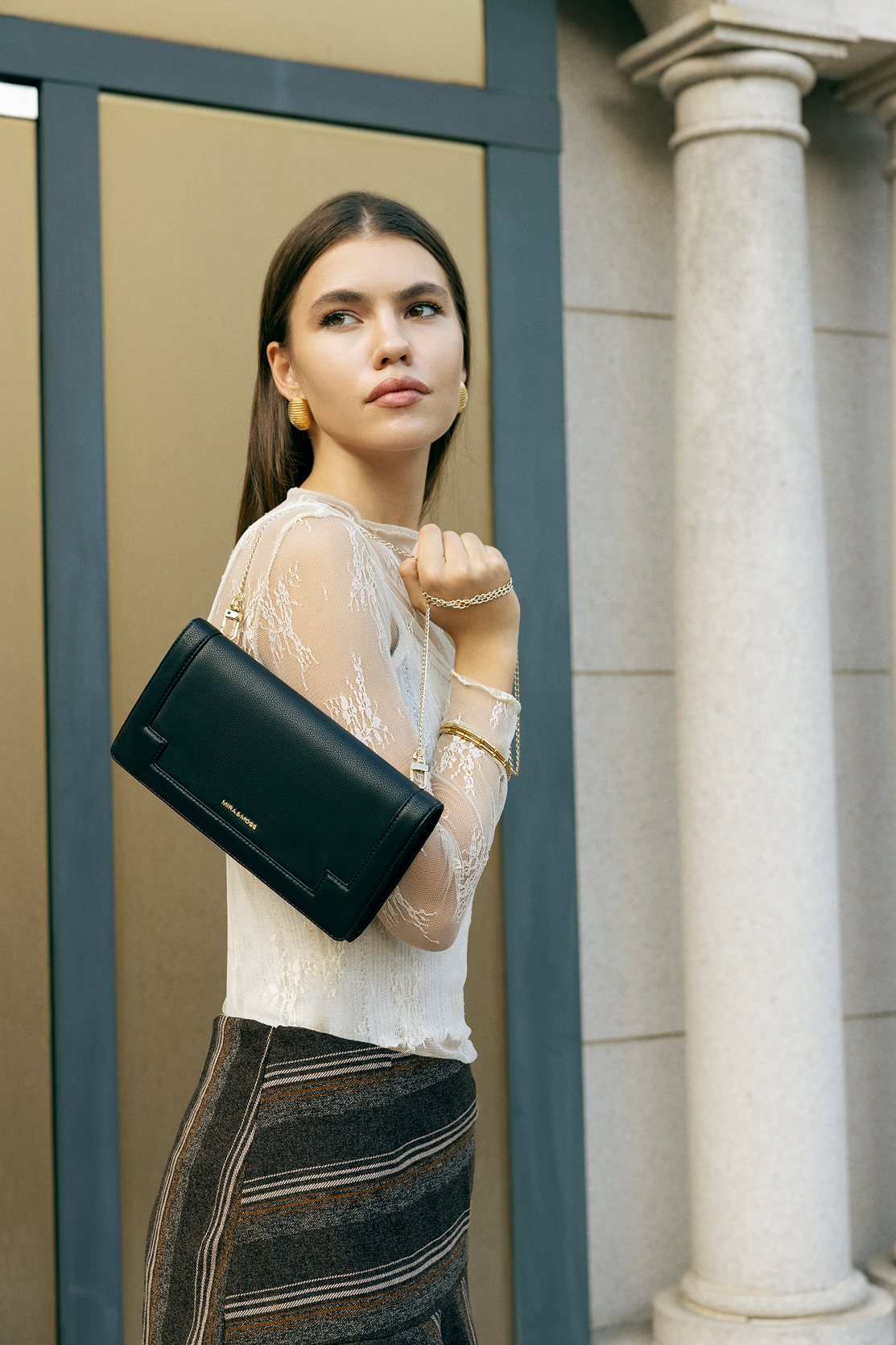 Delphine Crossbody Bag - Black