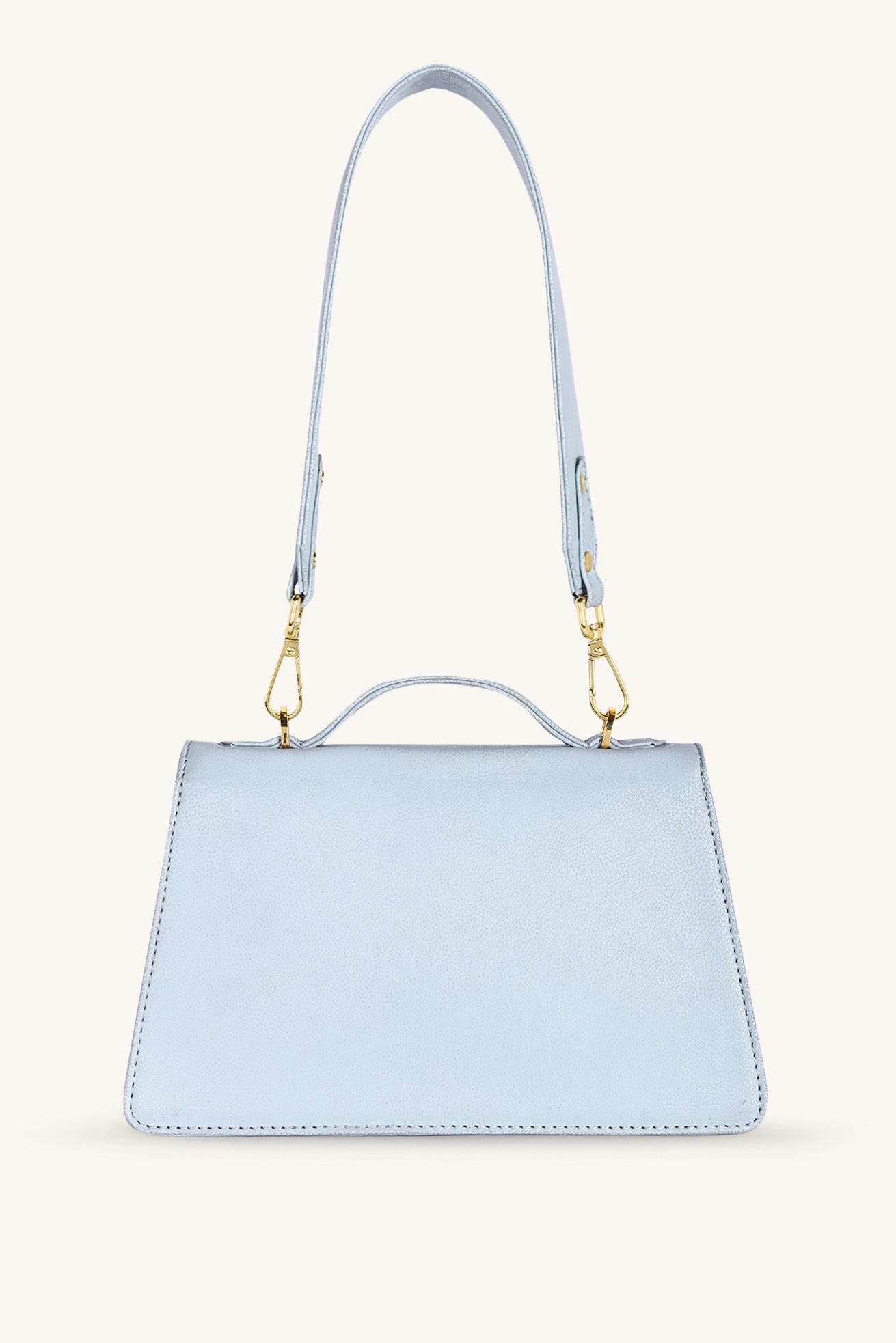 【新品未使用】M ポーチ付 stina Her story blue bell Novelle Shoulder Bag - Ice Blue