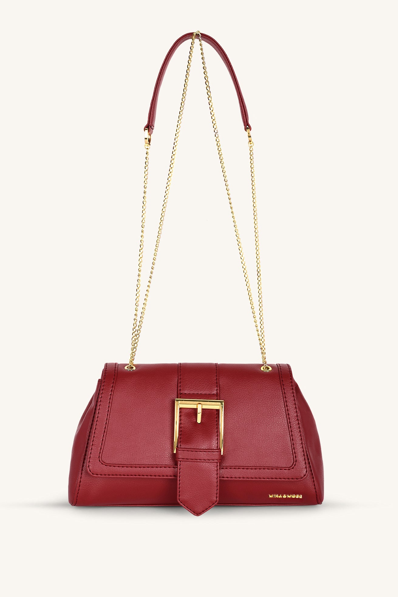 Adrienne Crossbody Bag - Garnet Red