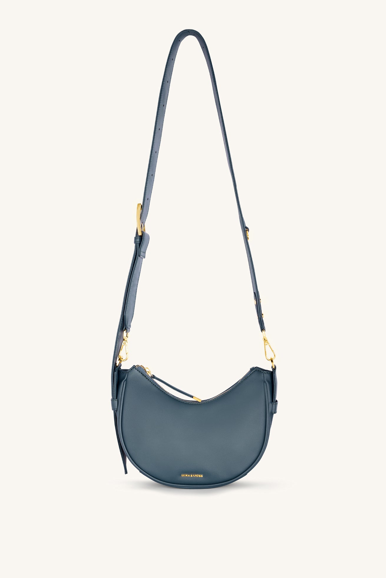 Sabine Crescent Crossbody Bag - Pine Teal