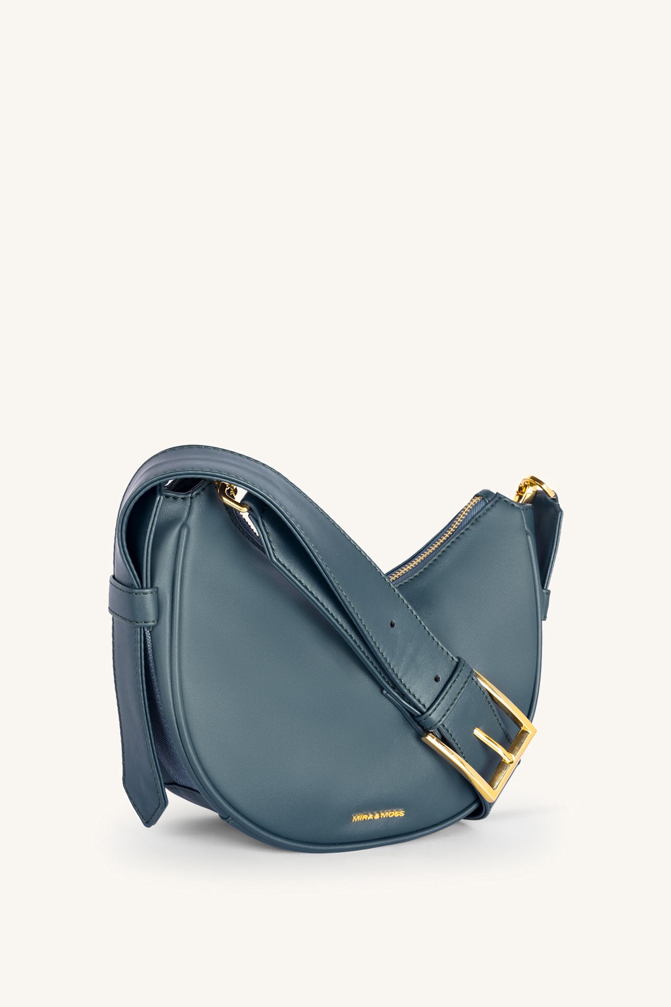 Sabine Crescent Crossbody Bag - Pine Teal