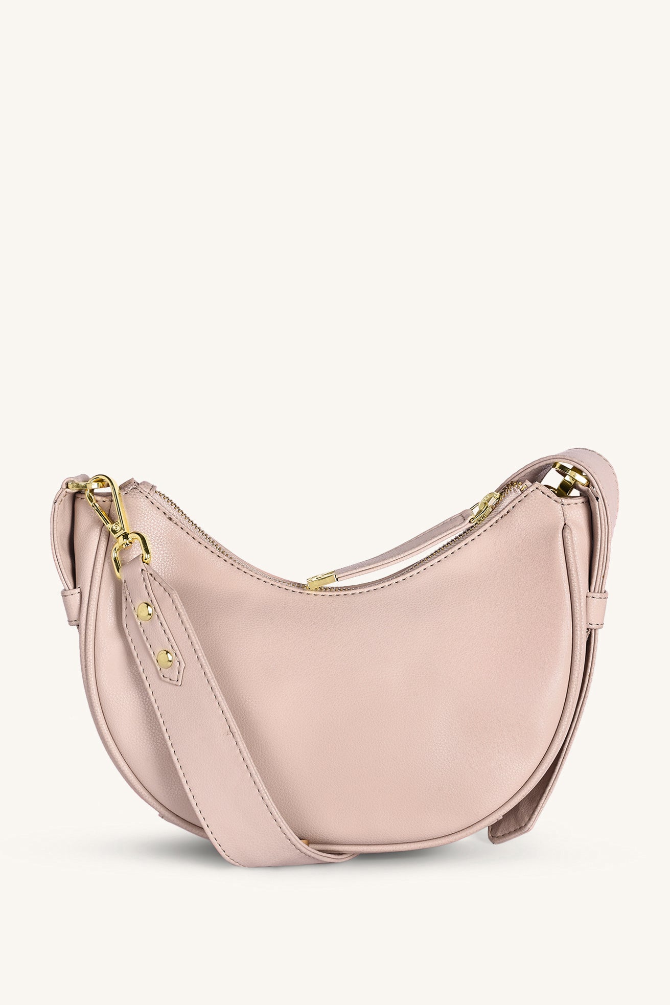 Sabine Crescent Crossbody Bag - Transcendent Pink