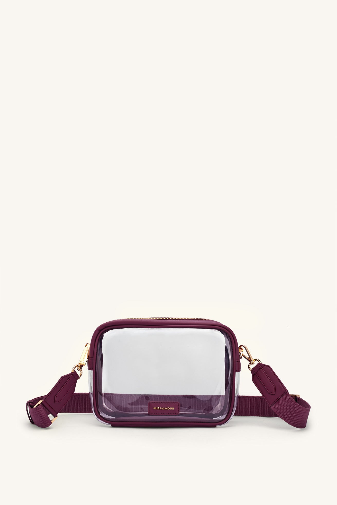 Cleo Clear Bag - Plum