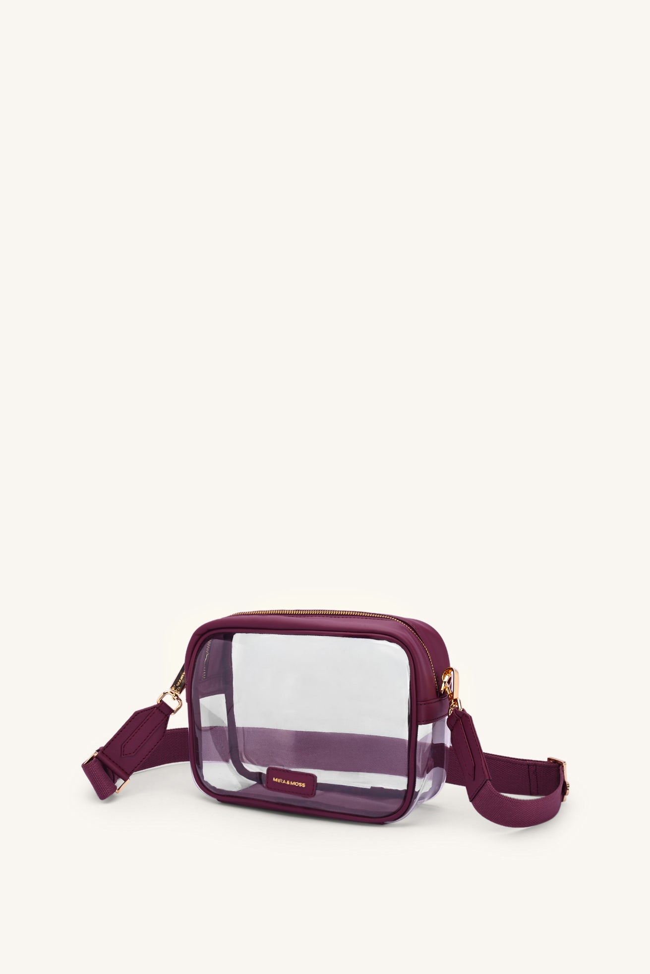 Cleo Clear Bag - Plum