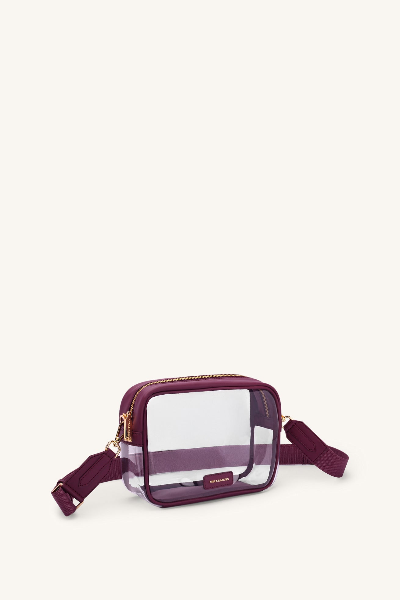 Cleo Clear Bag - Plum