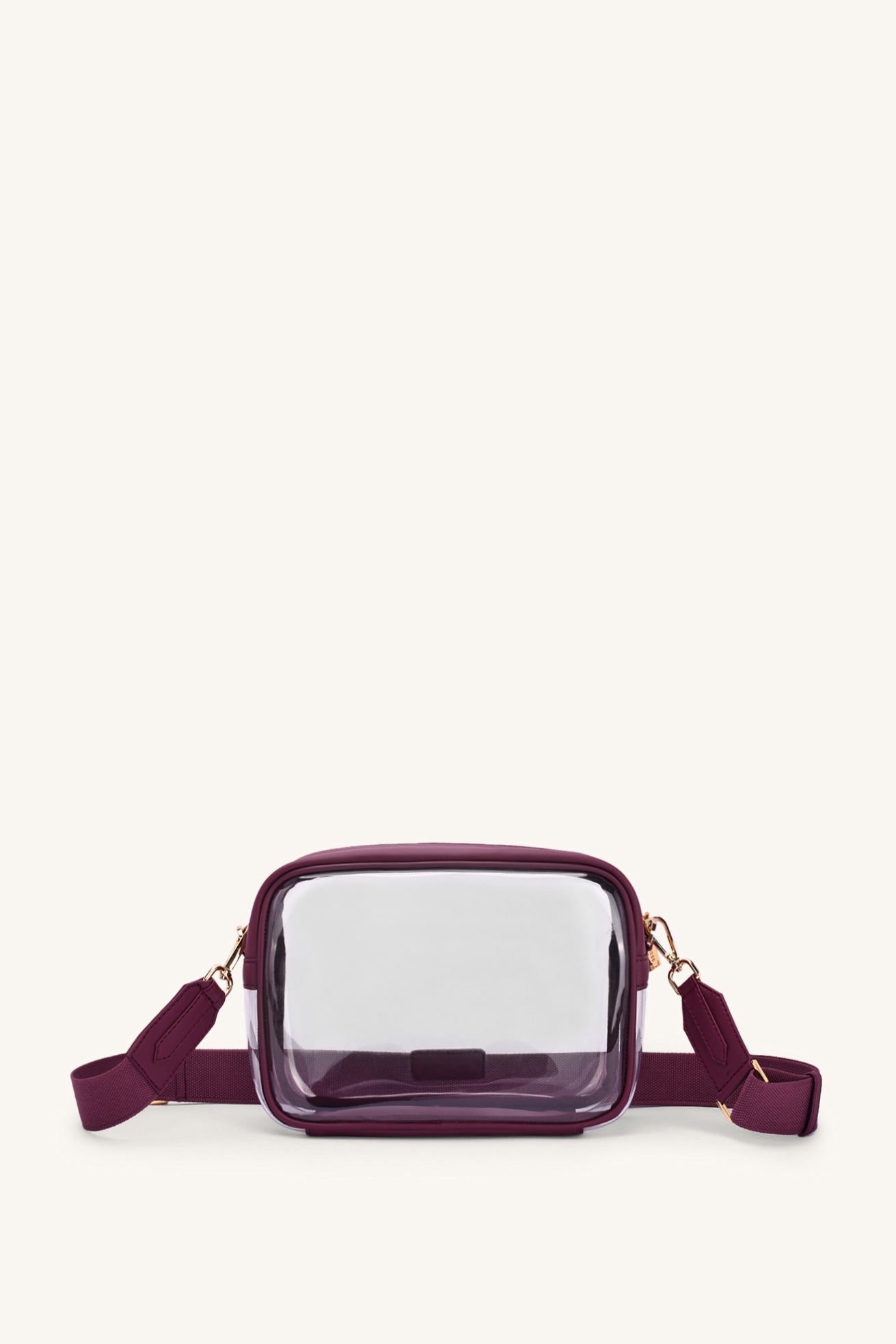 Cleo Clear Bag - Plum