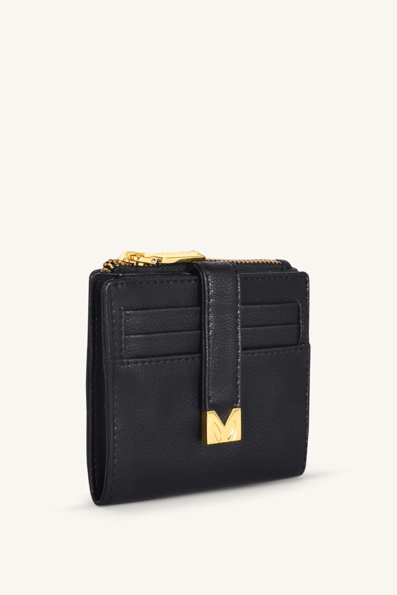 Regina Compact Wallet - Black