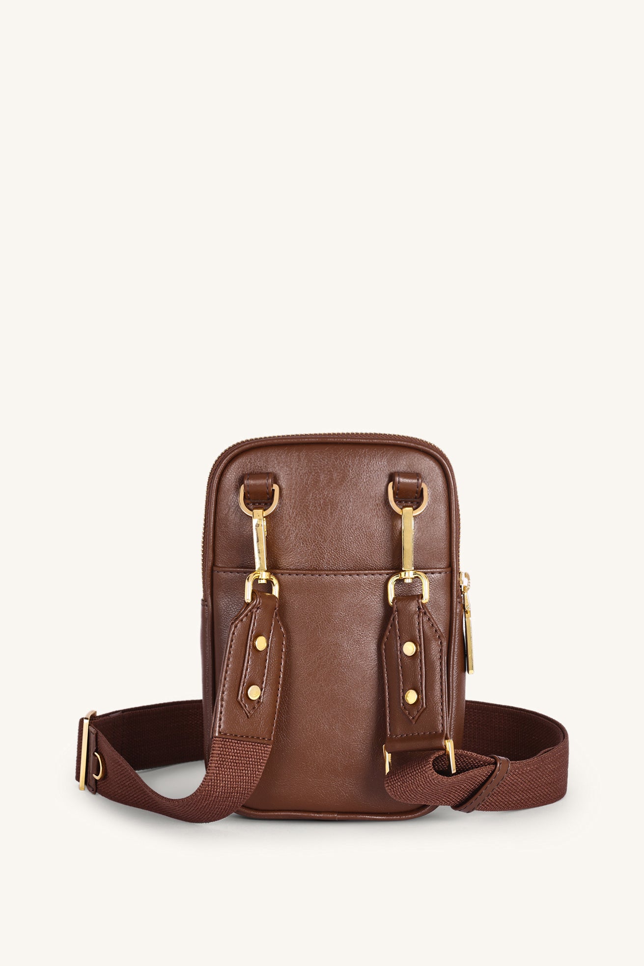 Iris Mini-Crossbody Bag - Shiny Chocolate Brown