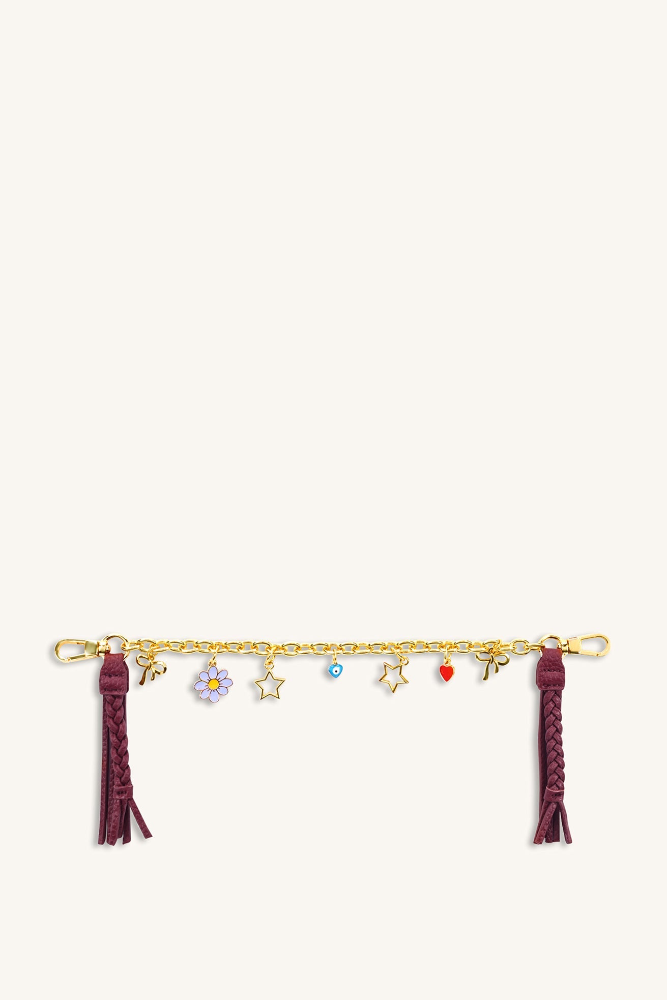 Celeste Charm Chain - Plum Brown