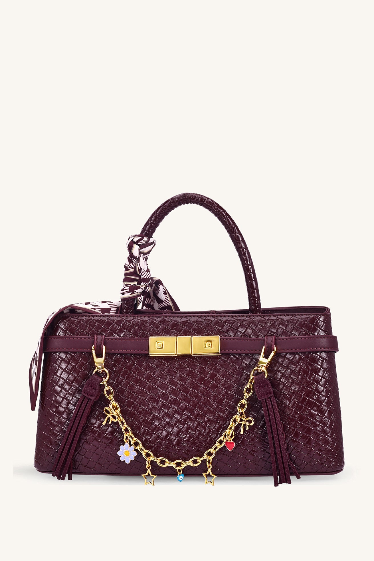 Celeste Charm Chain - Plum Brown
