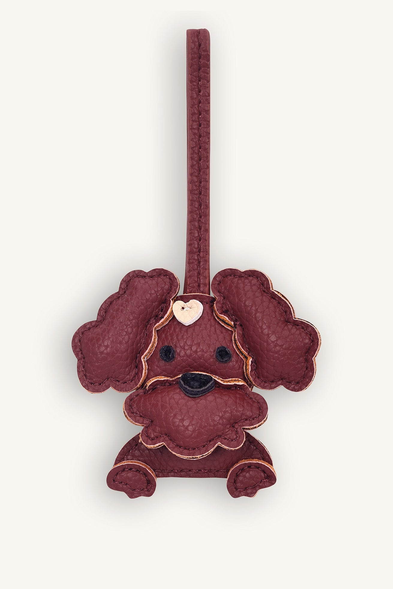 Little Pup Bag Charm - Cocoa