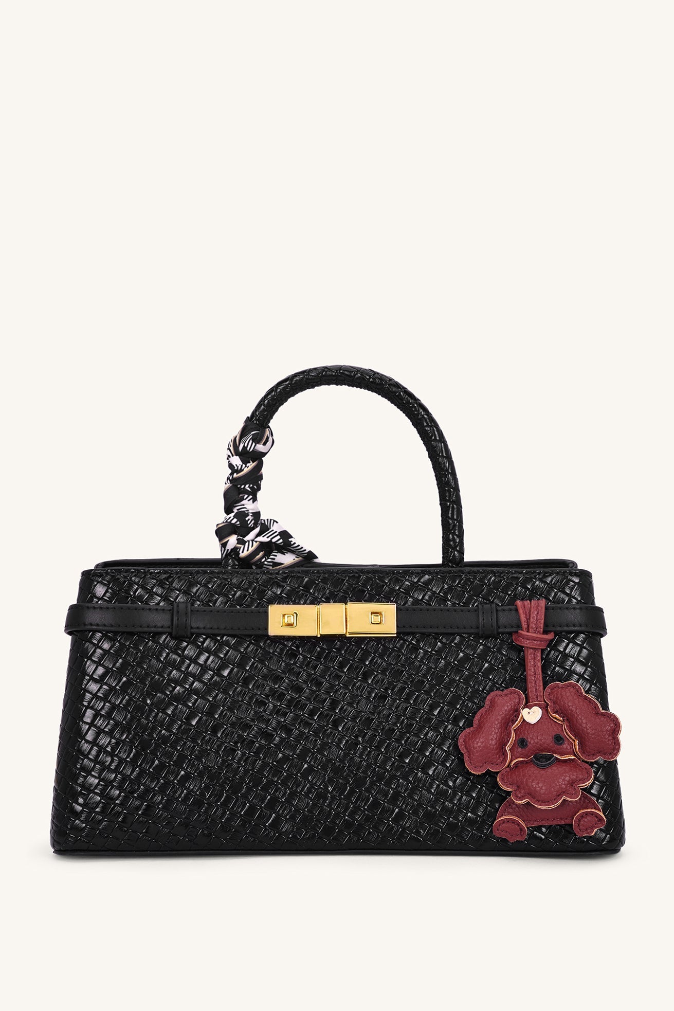 Little Pup Bag Charm - Cocoa