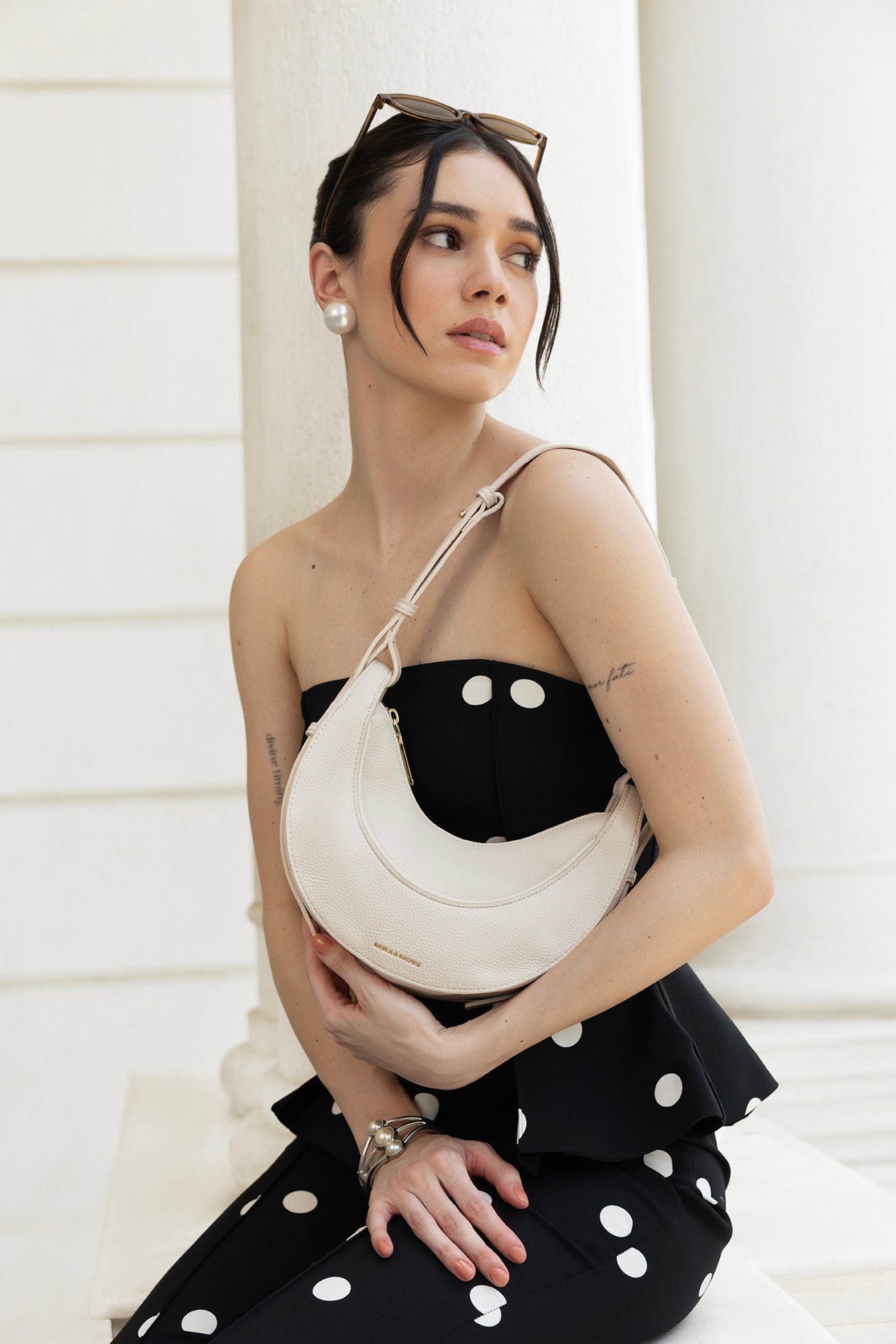 Esme Luna Shoulder Bag - Frost