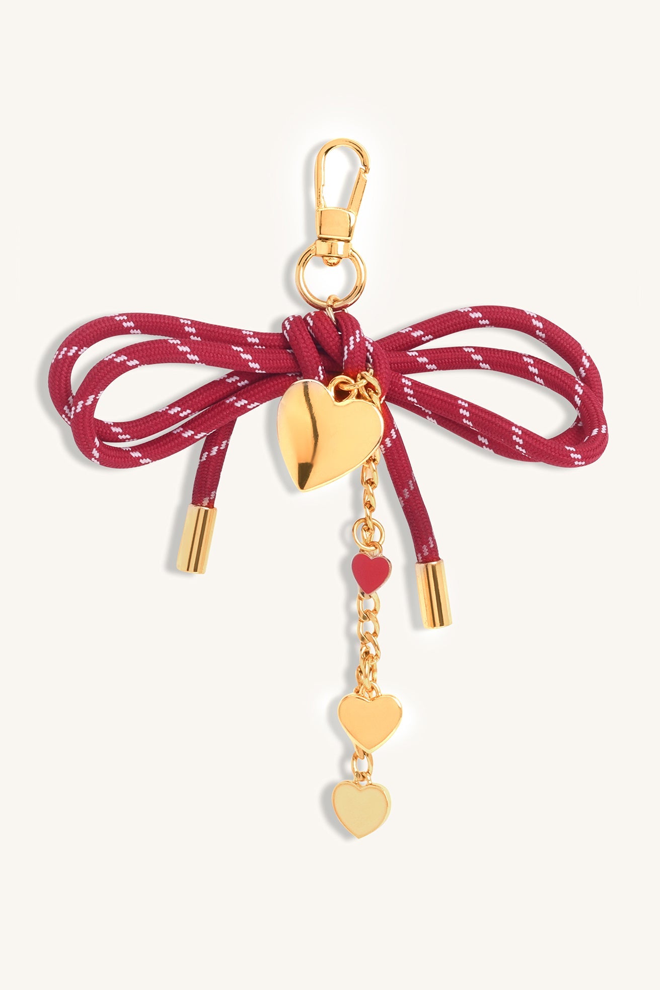 Cupid Bow Bag Charm - Red