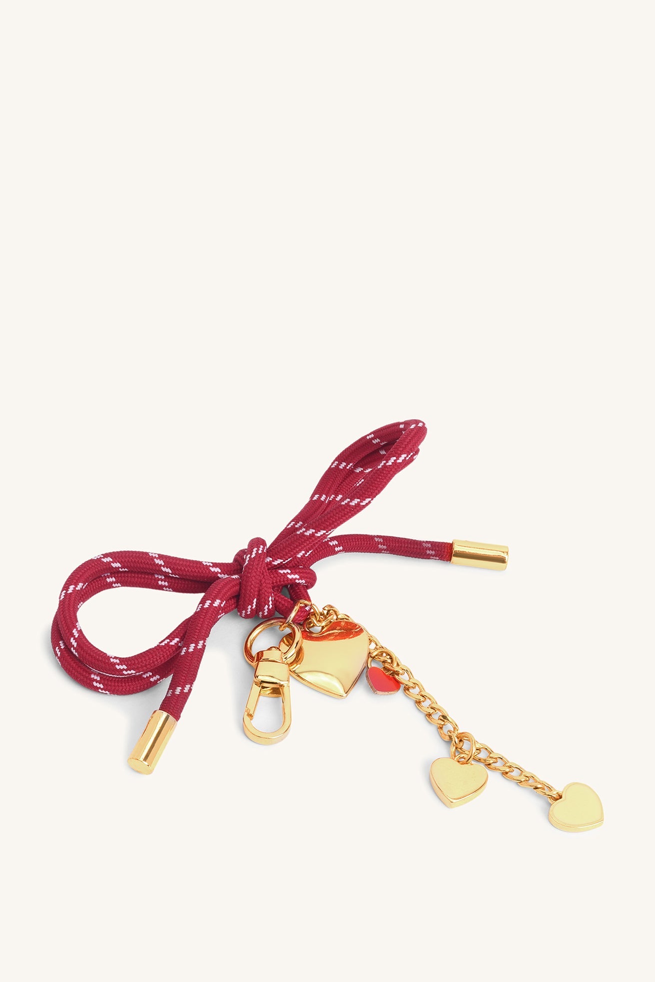 Cupid Bow Bag Charm - Red